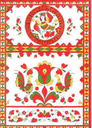 Северодвинская роспись пермогорская