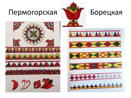 Пермогорская роспись основные элементы
