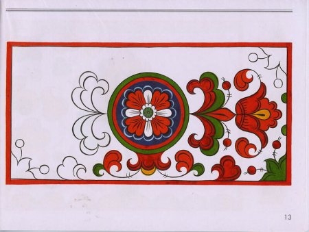 Пермогорская роспись Супрядки
