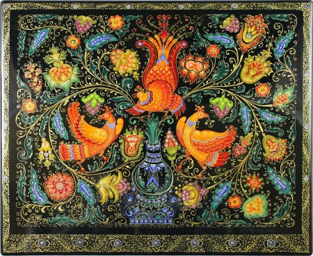 Палехская миниатюра орнамент