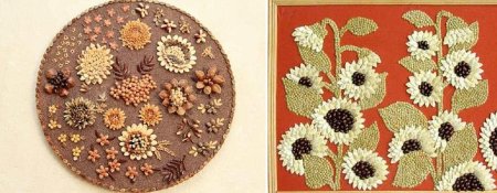 Аппликация из крупы