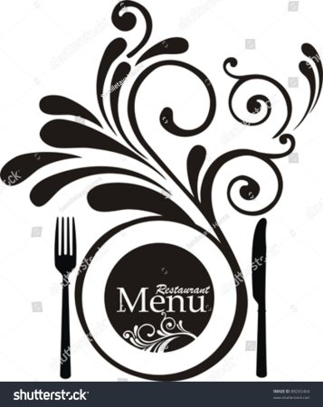Узоры для меню кафе