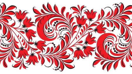 Хохломская роспись вектор