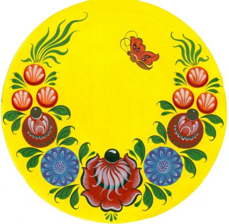 Элементы Городецкий росписи