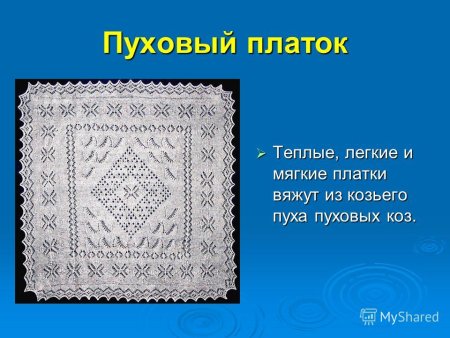 Узоры оренбургских паутинок