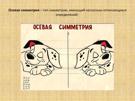 Центрально осевая симметрия примеры