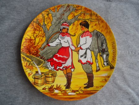 Мордовский орнамент на посуде