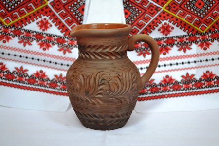 Чувашский орнамент на тарелке