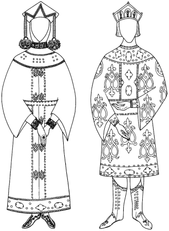 Русский народный костюм рисунок