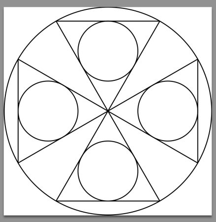 Симметричный узор в круге