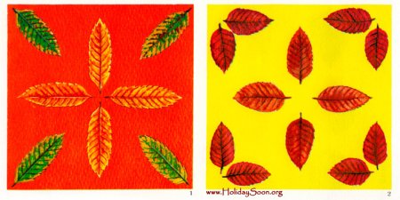 Орнамент из листьев