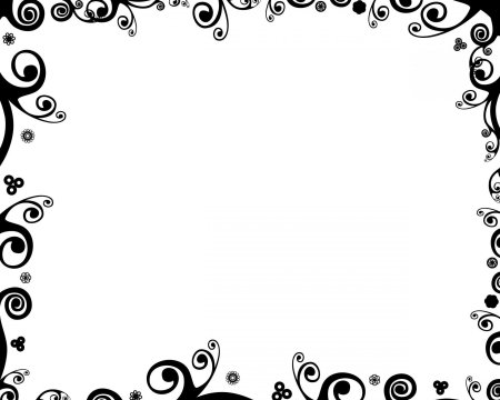 Рамка черно белая горизонтальная