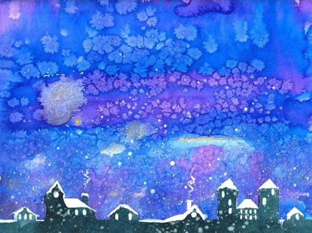 Картины монотипия гуашь