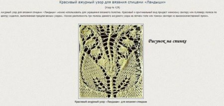 Ажурная вязка Ландыши