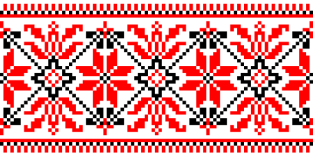 Мордовские рушники с орнаментом