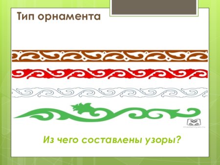 Легкие татарские орнаменты для фартука на кухню