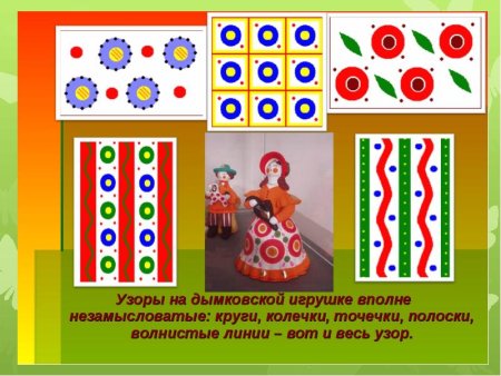 Дымковская роспись элементы узора