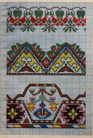 Вышитые старинные дорожки