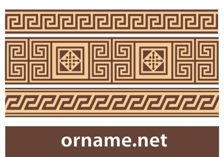Орнамент древней Греции Меандр