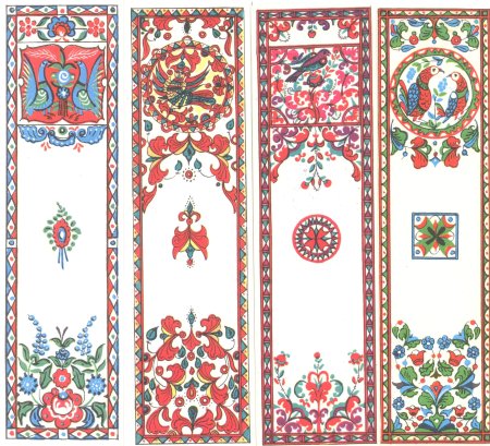 Мезенская роспись геометрический орнамент