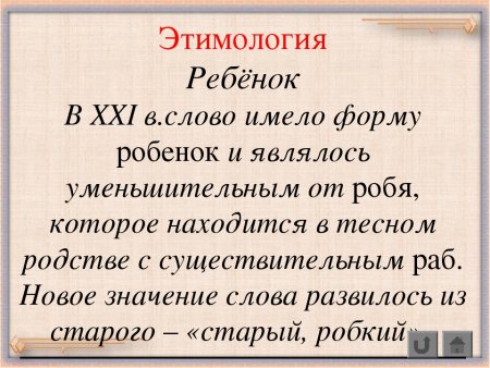Этимология слова