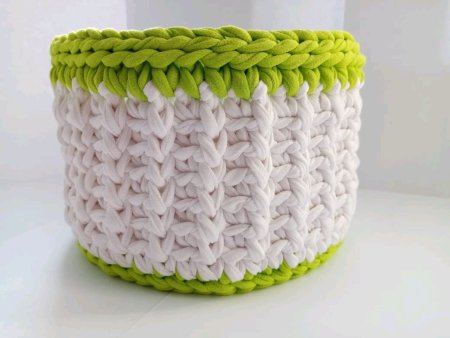 Узоры для корзин из трикотажной пряжи крючком