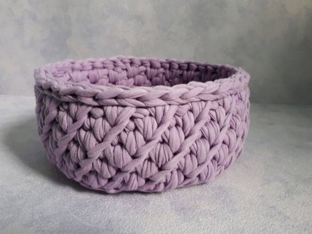Корзинки из трикотажной пряжи