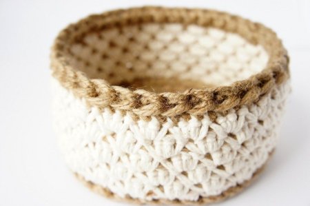 Корзины из трикотажной пряжи
