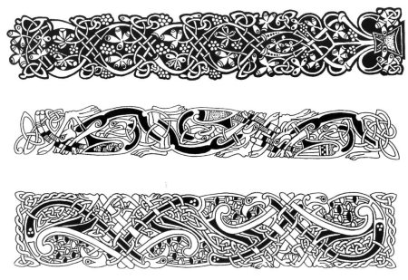 Кельтский орнамент в полосе