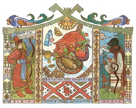 Иван Яковлевич Билибин гуси-лебеди