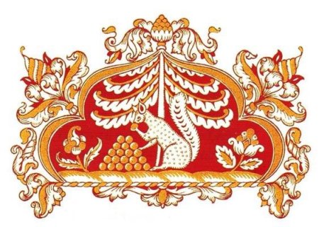 Сказочный орнамент на прозрачном фоне