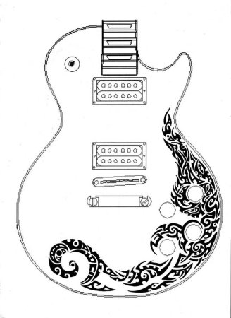 Gibson les Paul эскиз