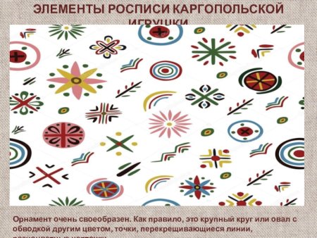 Каргопольская глиняная игрушка элементы росписи