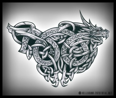 Дракон Celtic Knotwork