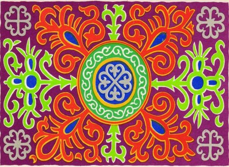 Орнамент ковров башкир