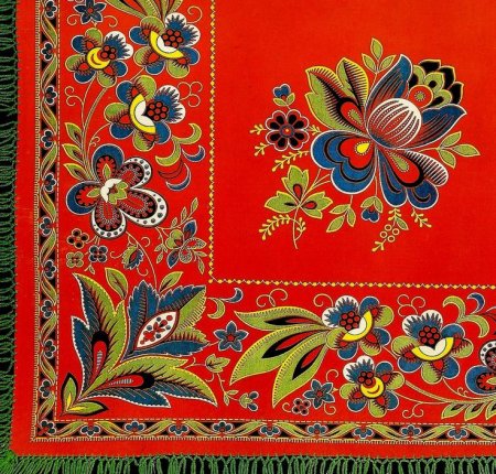 Барановский кумачовый платок
