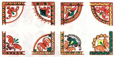 Борецкая роспись трилистник