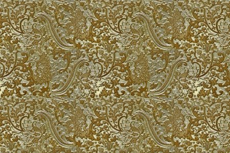 Парча с золотыми узорами