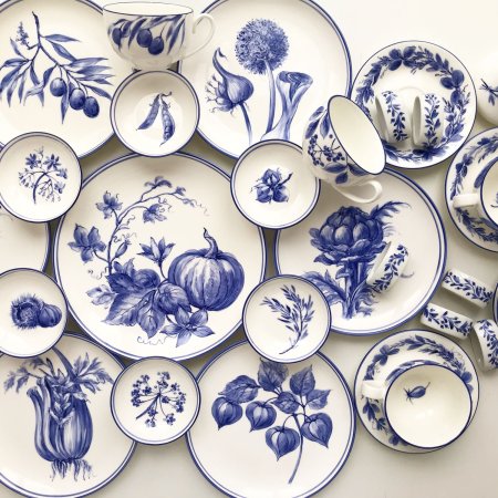 Meissen фарфор синий кобальт декоративные тарелки