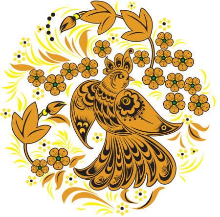 Роспись Хохлома Жар птица