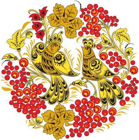 Народная Хохломская роспись