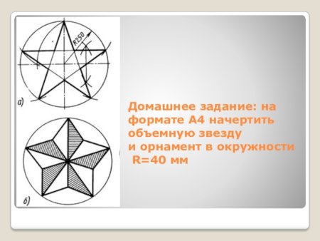 Деление окружности на части орнамент