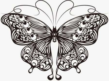 Рисунок бабочка с узорами (49 фото)