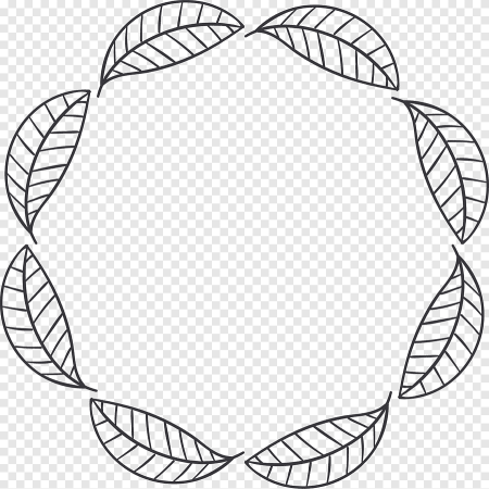 Круглая рамка из зелени