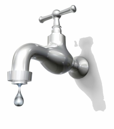 Кран с водой для детей