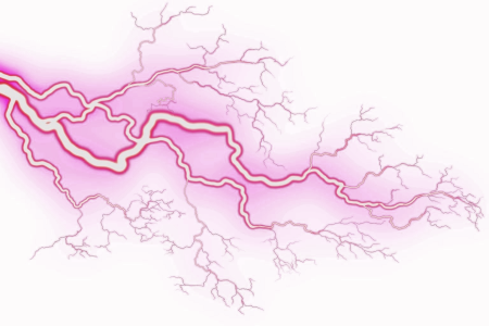 Молния без фона
