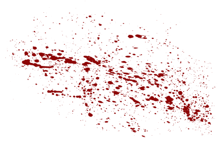 Кровавый отпечаток руки