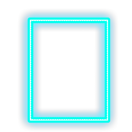 Неоновая квадратная рамка