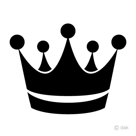Корона черно белая