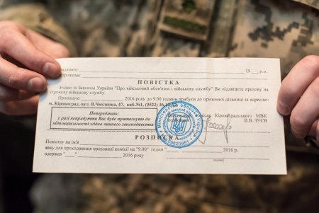 Повестка в военкомат образец